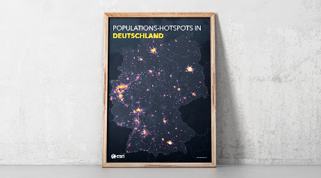 Esri Maps Populations-Hotspots in Deutschland