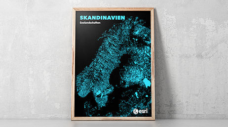 Esri Maps Skandinavien Seelandschaften