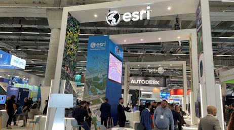 Messestand von Esri Deutschland auf der INTERGEO