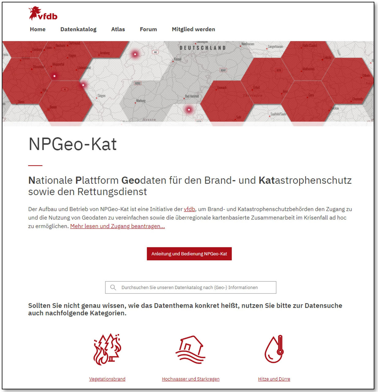 npgeokat-startseite-1 Startseite des NPGeoKat von der vfdb e. V.